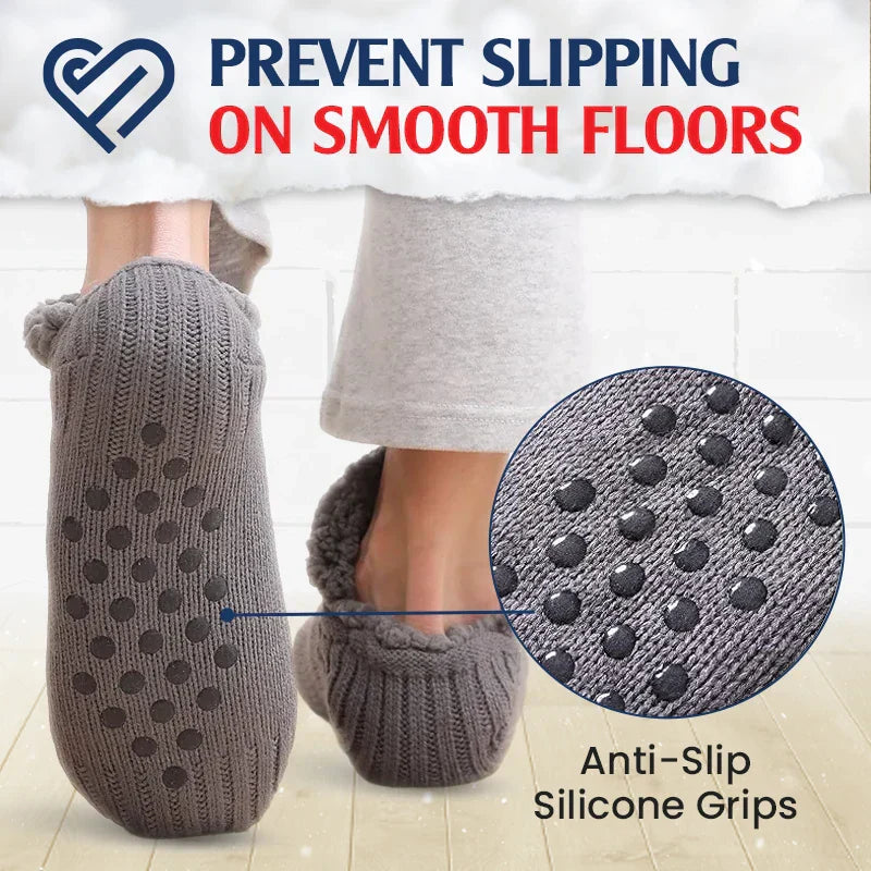 Kalsten | Fleece-Lined Non-Slip Thermal Slippers Socks