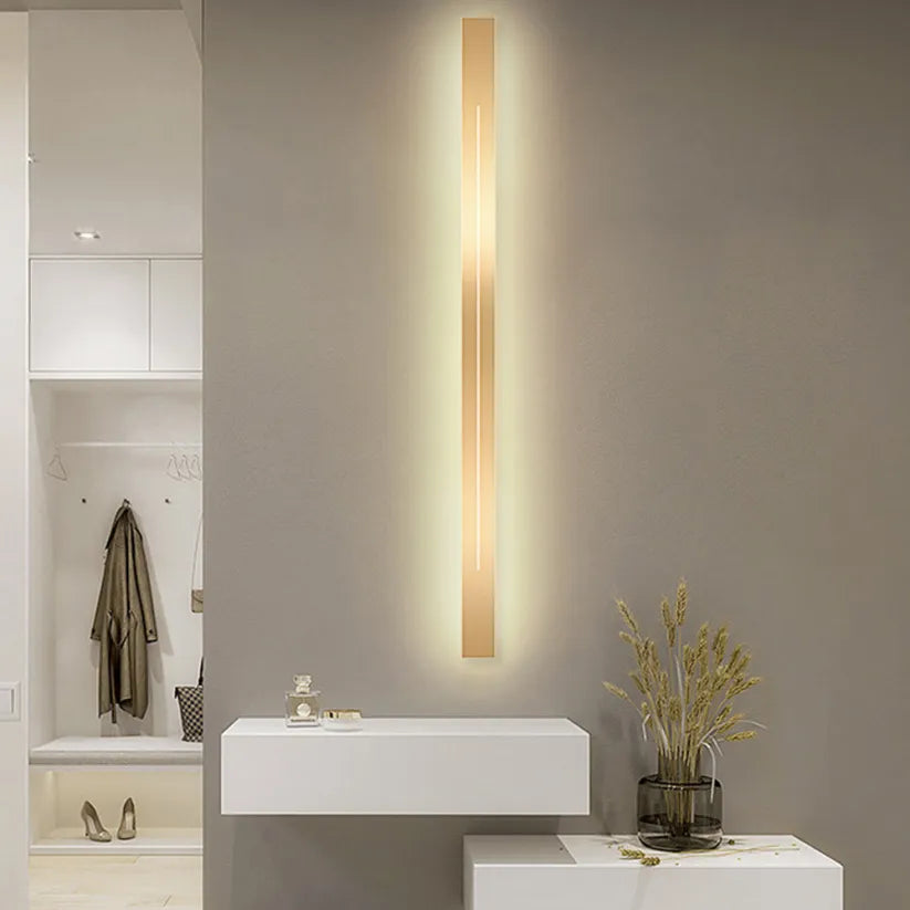 Modern Black Vertical LED Wall Lamp