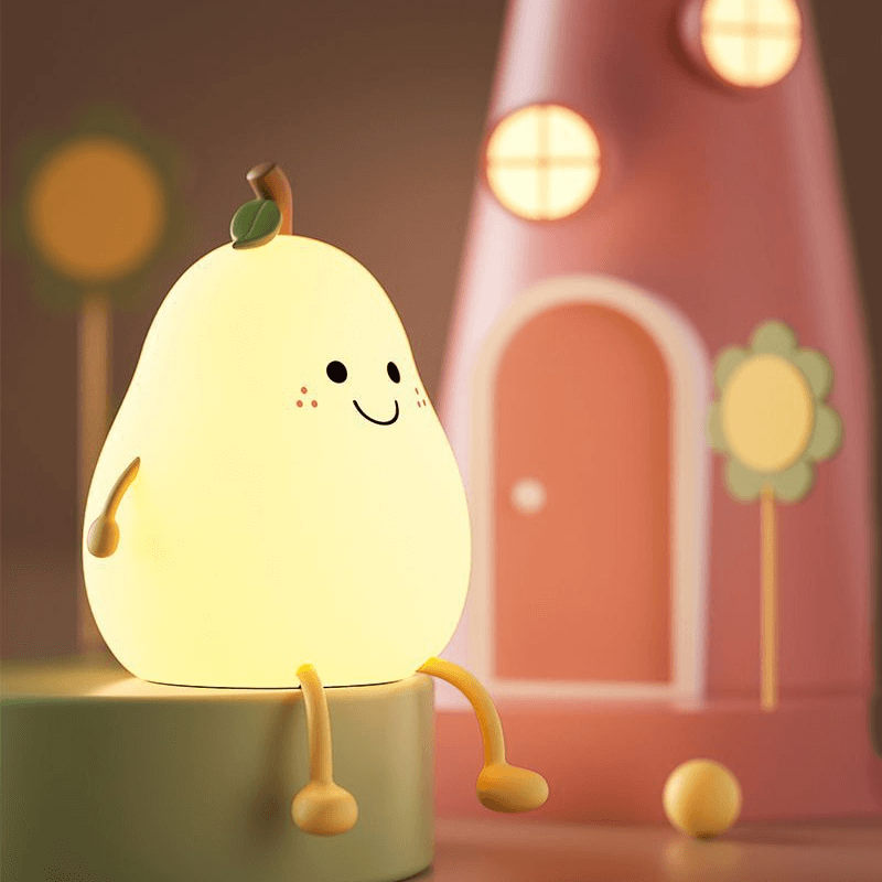 Cute peach-colored lamp with lighting | Kalsten