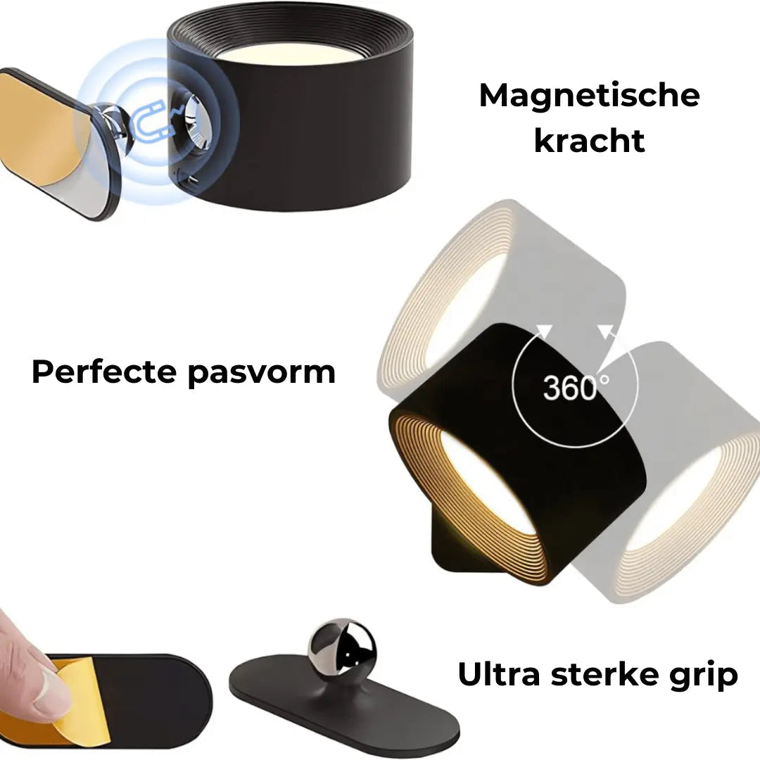 Wireless 360° Rechargeable Wall Lamp
