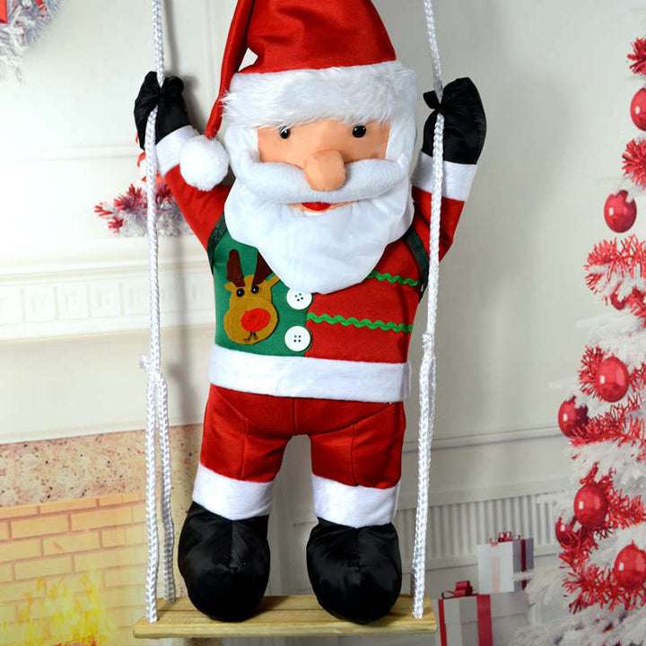 Decorative Santa Claus figures with rope
