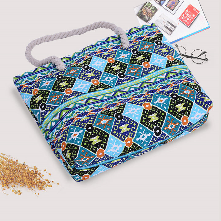 Fashionable beach bag made of sturdy cotton fabric Kalsten
