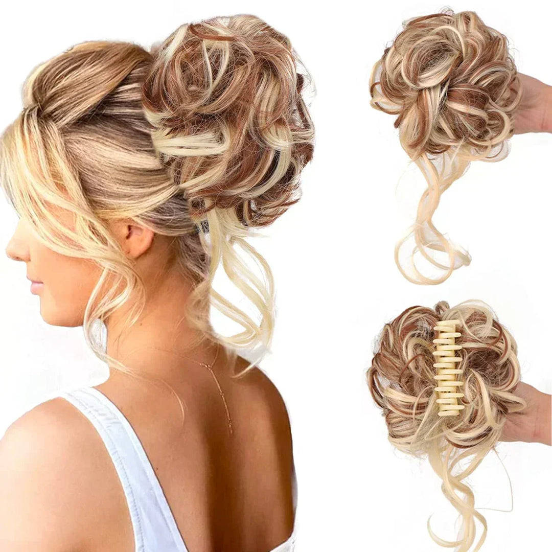Kalsten | Curly Hair Bun – Clip-in Hair Piece with Volume and Natural Look
