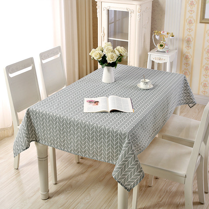 Herringbone Pattern Dining Tablecloth