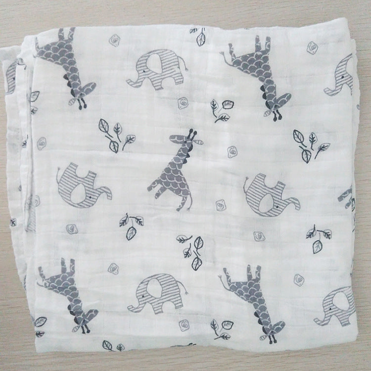 Cute Patterned Muslin Swaddle Blanket kalsten