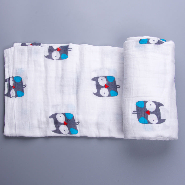 Cute Patterned Muslin Swaddle Blanket kalsten