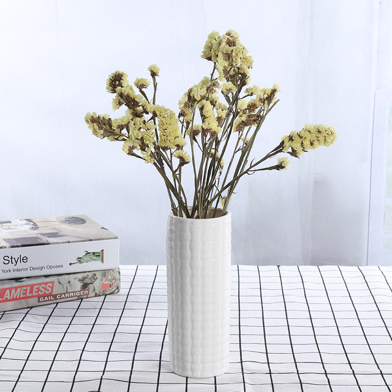 Elegant Twisted Ceramic Flower Vase