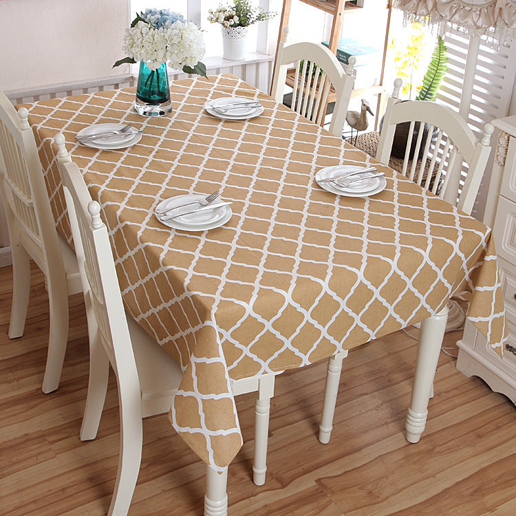 Gingham Check Tablecloth