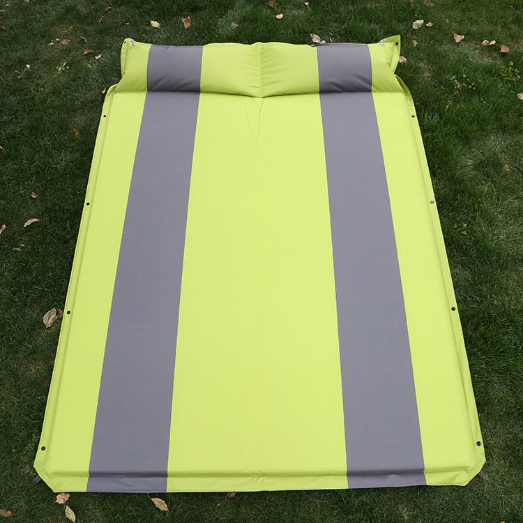 self-inflating double camping mattress with integrated headrest Kalsten