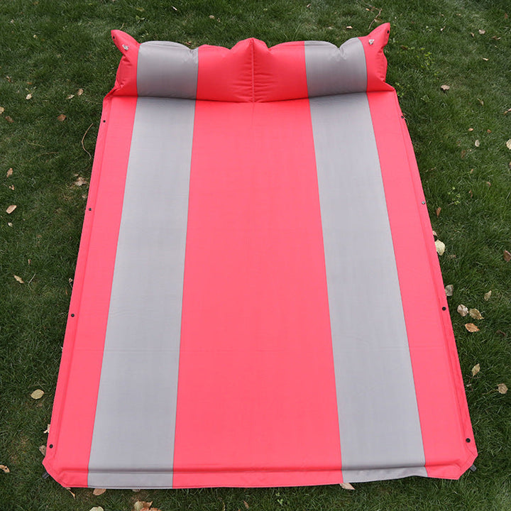 self-inflating double camping mattress with integrated headrest Kalsten