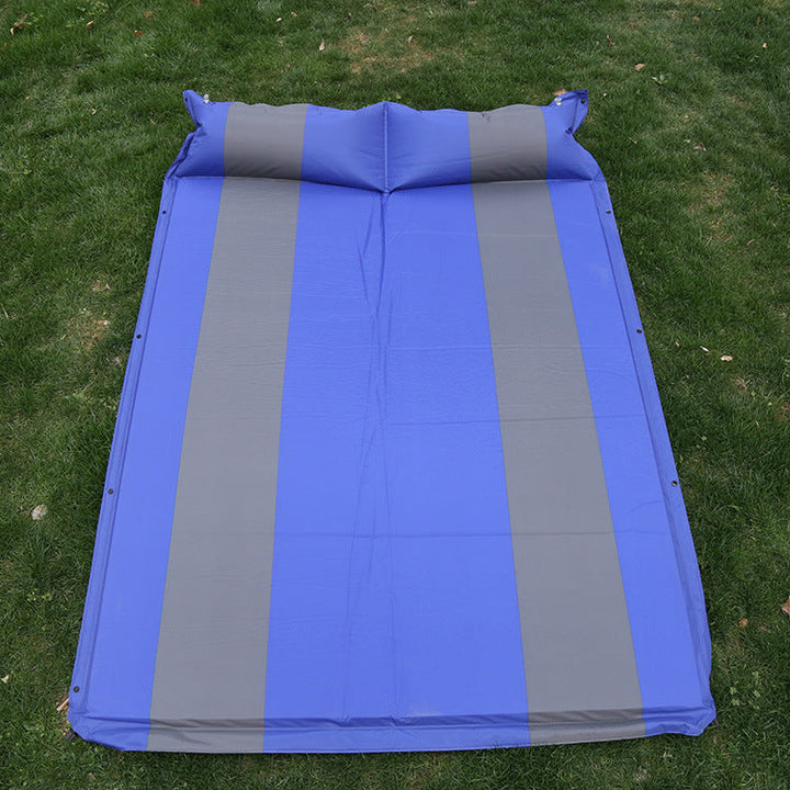 self-inflating double camping mattress with integrated headrest Kalsten
