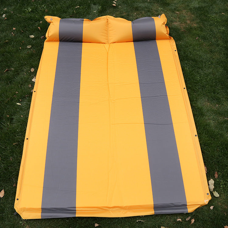 self-inflating double camping mattress with integrated headrest Kalsten