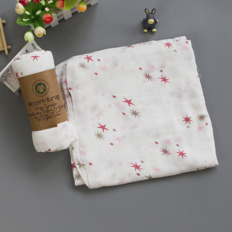 Cute Patterned Muslin Swaddle Blanket kalsten