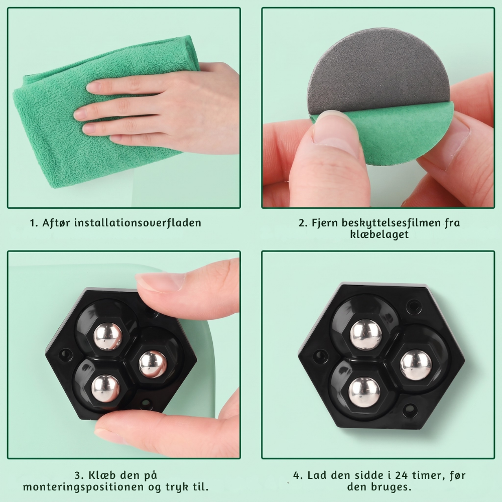 TriGlide 360° furniture wheels with bearings | Kalsten