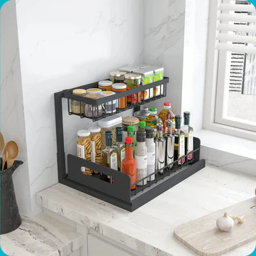 Kalsten | 2 Tier Slide Out Under Sink Organizer