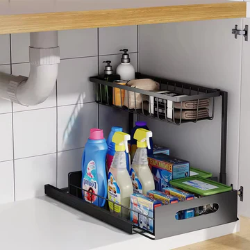 Kalsten | 2 Tier Slide Out Under Sink Organizer
