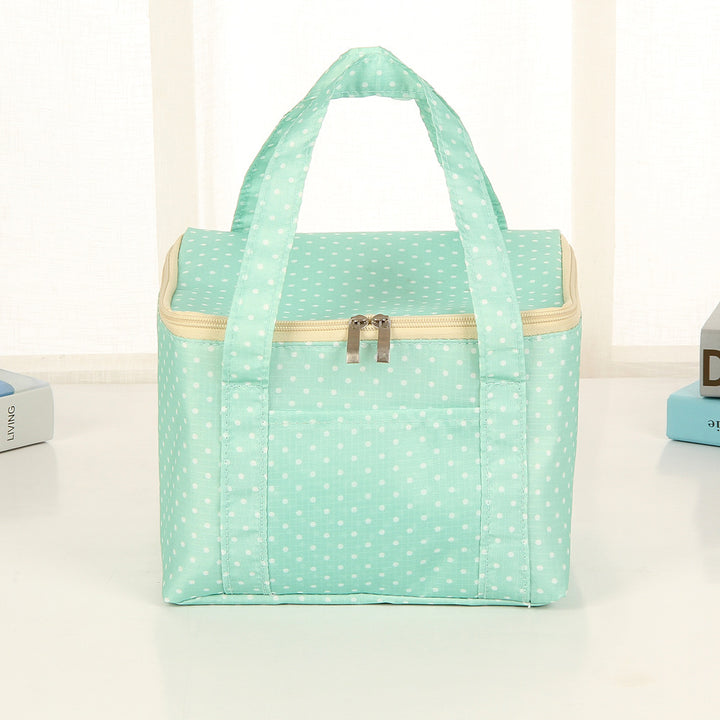 Insulated Dot Print Lunch Carrier Bag Kalsten