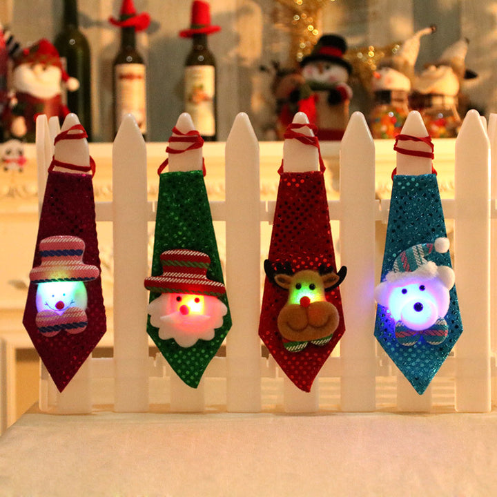LED Illuminated Santa Tie Decoration Kalsten