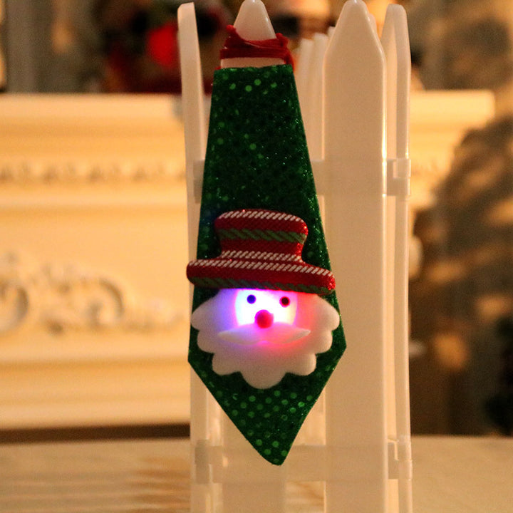 LED Illuminated Santa Tie Decoration Kalsten