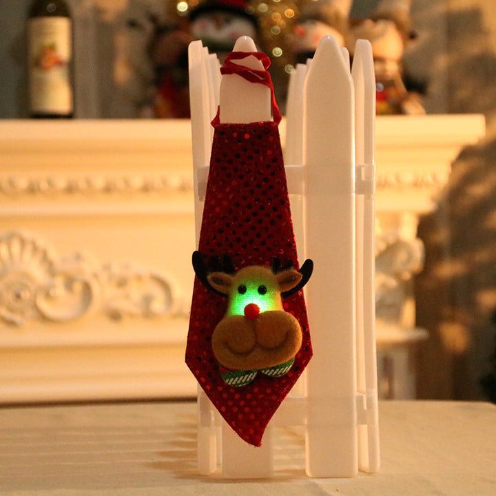 LED Illuminated Santa Tie Decoration Kalsten
