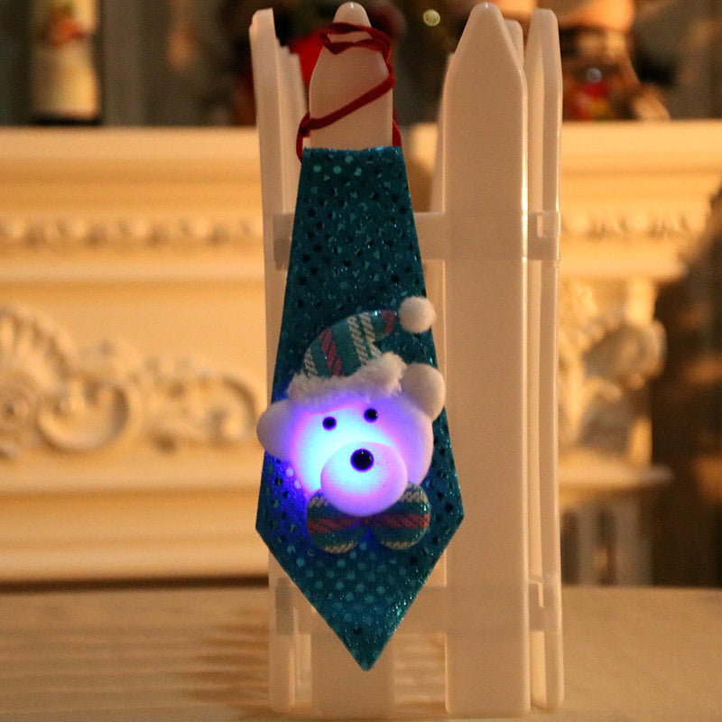 LED Illuminated Santa Tie Decoration Kalsten
