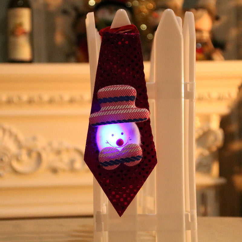 LED Illuminated Santa Tie Decoration Kalsten