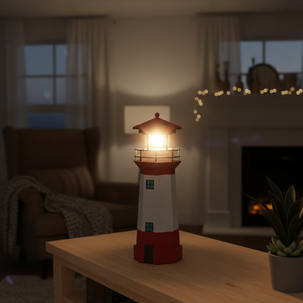 LED Lighthouse Solar Outdoor Landscape Lamp | Noxord