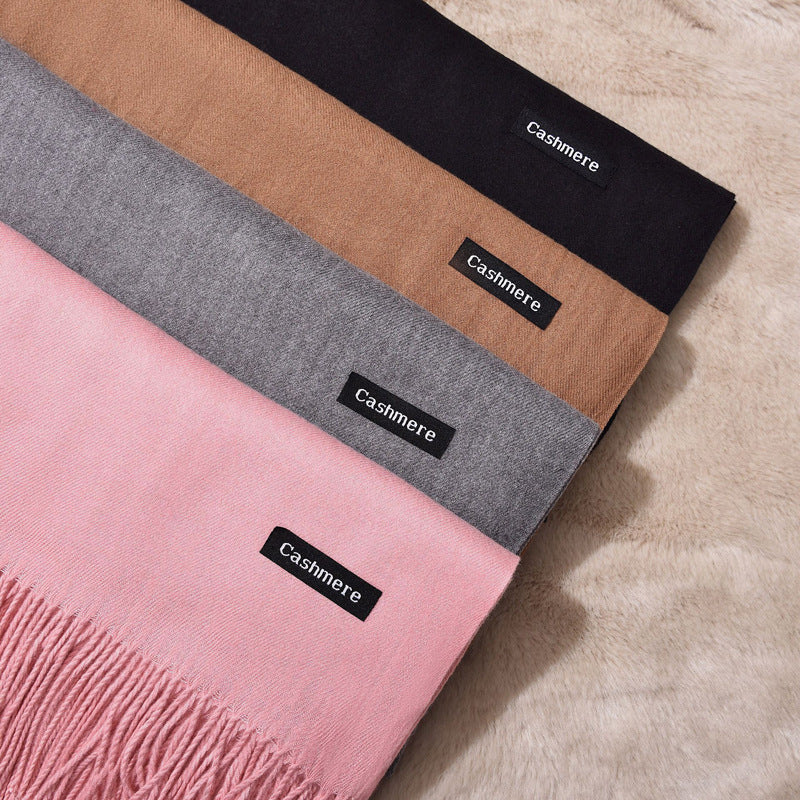 Kalsten | New Women's Winter Scarf Monochrome Variety Warm Classic Scarf