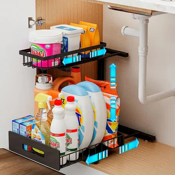 Kalsten | 2 Tier Slide Out Under Sink Organizer