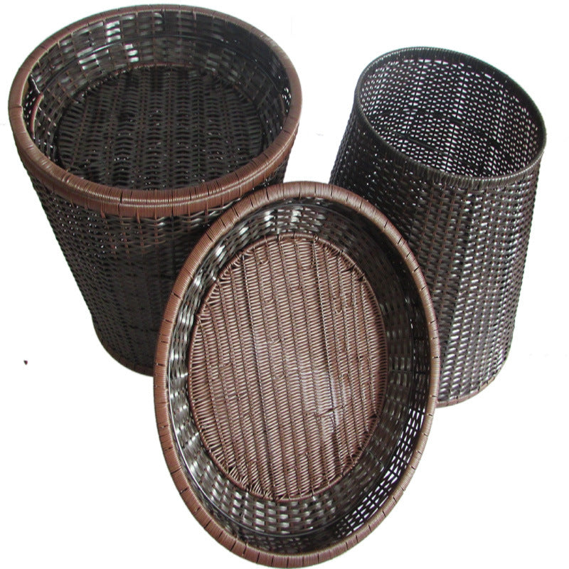 Handcrafted Wicker Storage Baskets Set Kalsten