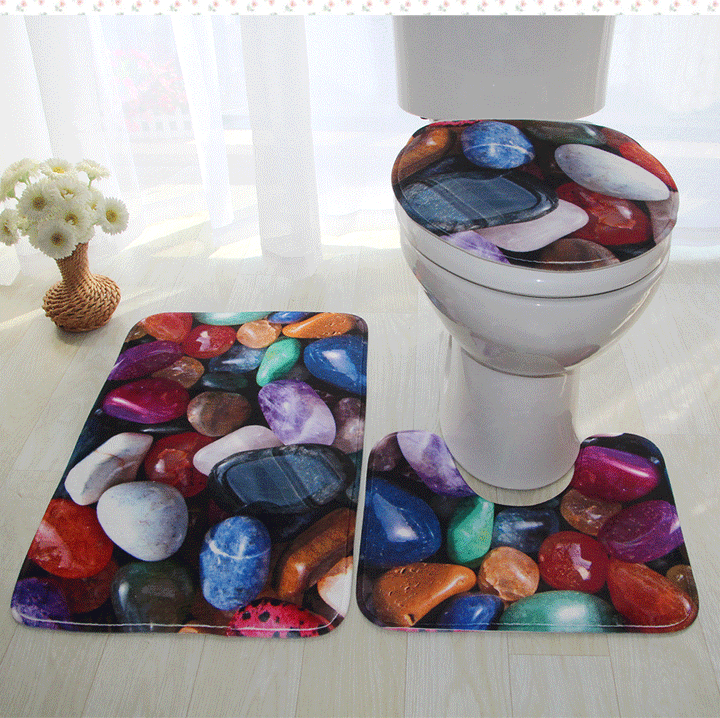 Artistic Bathroom Mat Set Kalsten