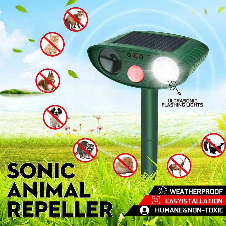 Kalsten | Solar-Powered Ultrasonic Deer Repeller - Effective Deer Deterrent for Gardens & Yards in 48 Hours