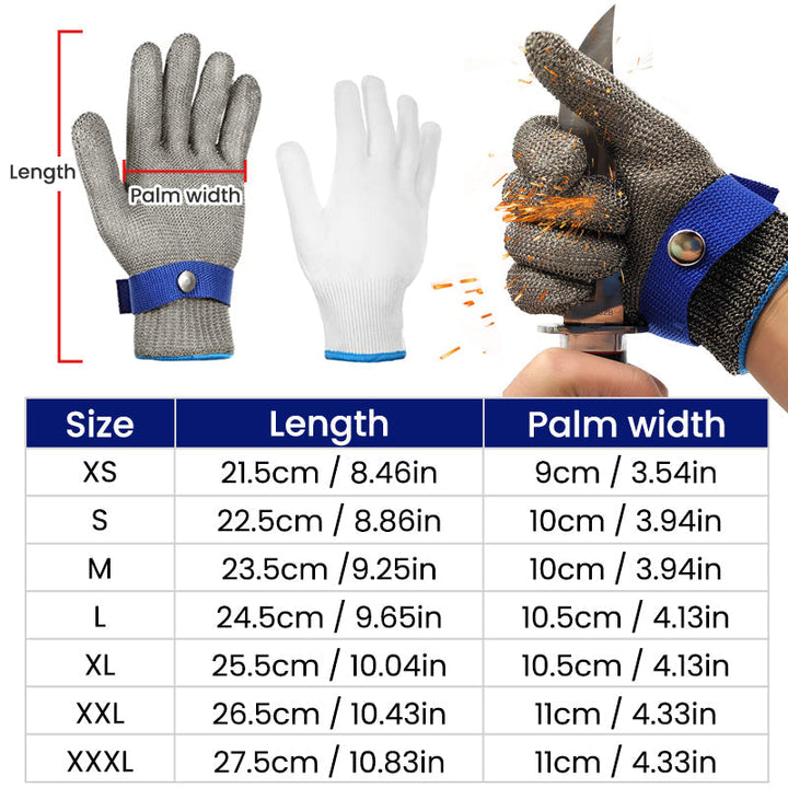 Kalsten | Stainless Steel Mesh Metal Laboratory Protective Gloves