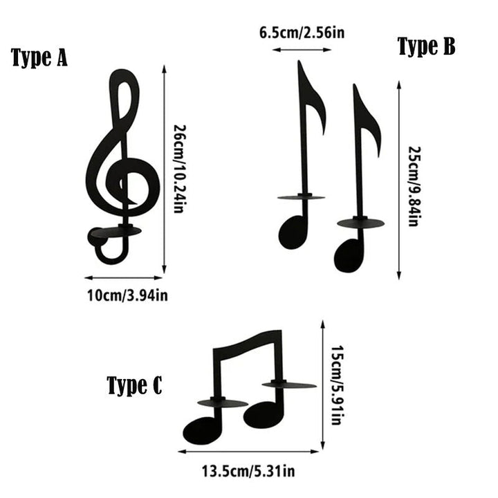 Elegant chandelier music note chic atmosphere | Kalsten