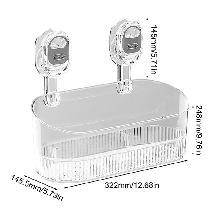 Kalsten | No-Drill Bathroom Suction Cup Storage Box