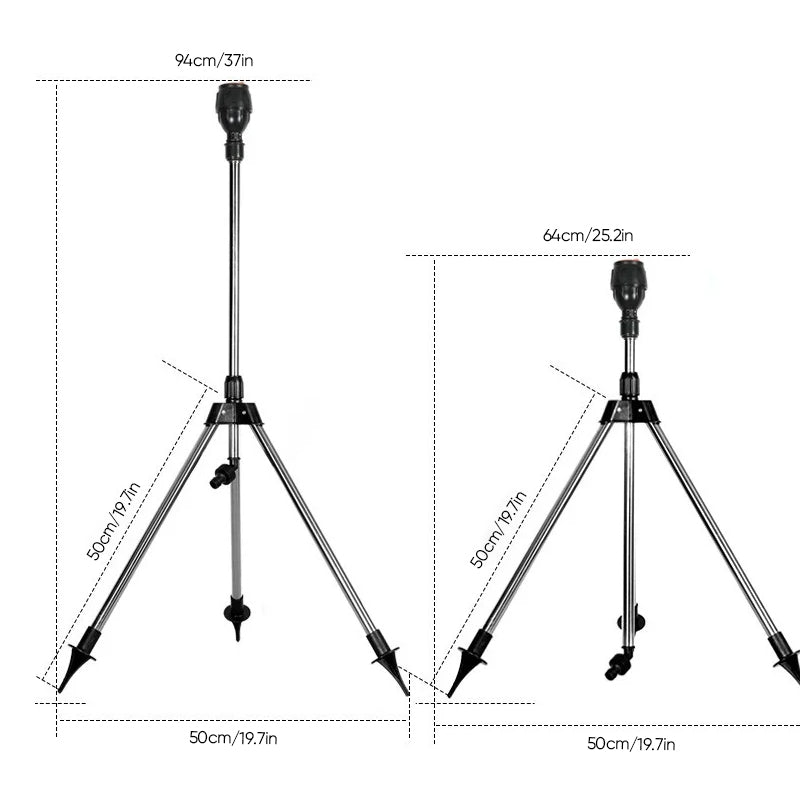 Automatic rotating tripod sprinkler | Kalsten