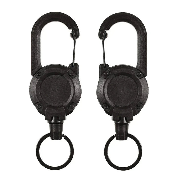 Outdoor Automatic Expandable Wire Rope Luya Theft Protection Tactical Keychain | Kalsten