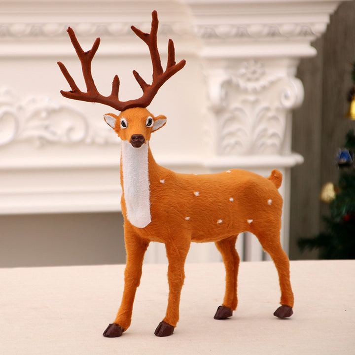 Decorative Felt Reindeer Figurine Set Kalsten