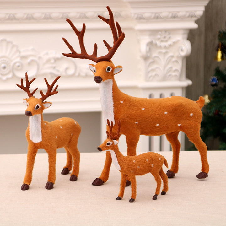 Decorative Felt Reindeer Figurine Set Kalsten