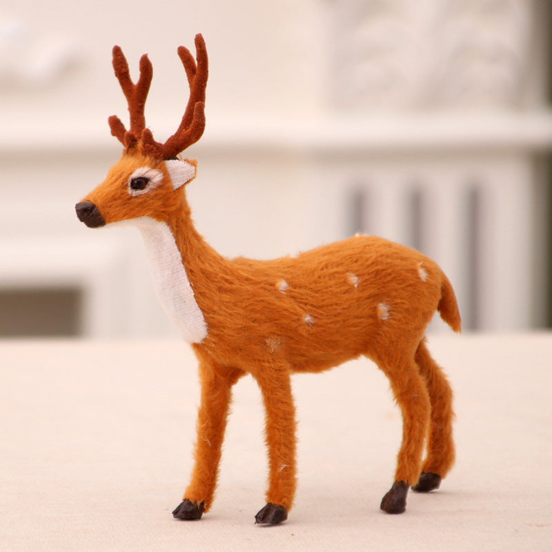 Decorative Felt Reindeer Figurine Set Kalsten