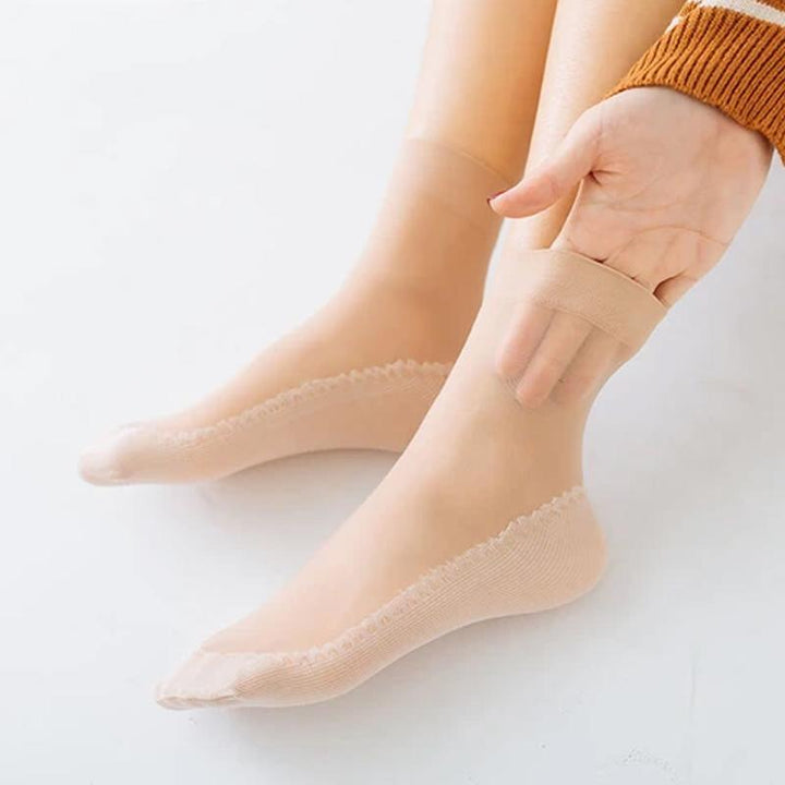 Silky Cotton Anti-slip Socks | Kalsten