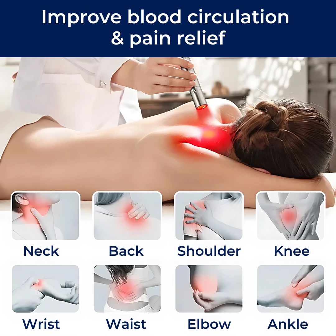 LumiHeal Light Therapy Device for Pain Relief | Reduces Inflammation - Enhances Circulation - Supports Muscle Relaxation - for Chronic Pain Kalsten
