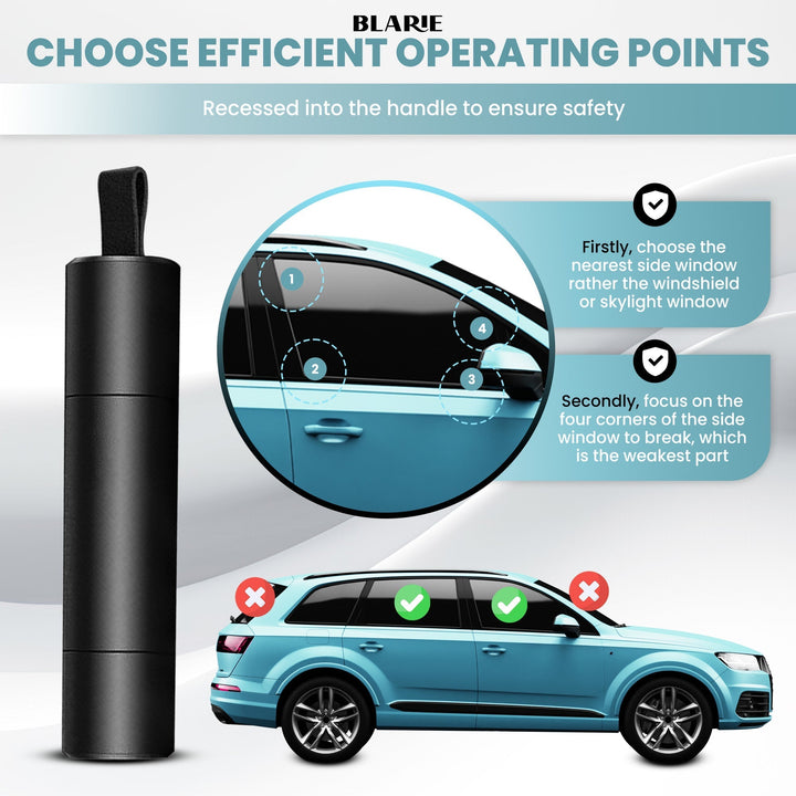 Emergency Car Safety Hammer & Window Breaker