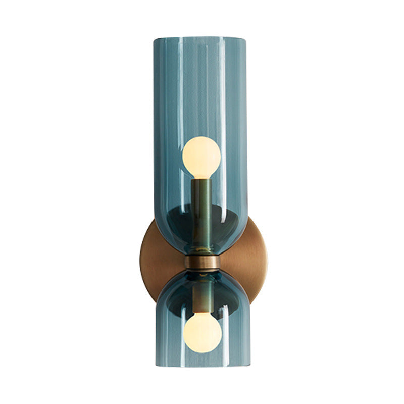 Kalsten | Glass Wall Light With Double Lamp Design