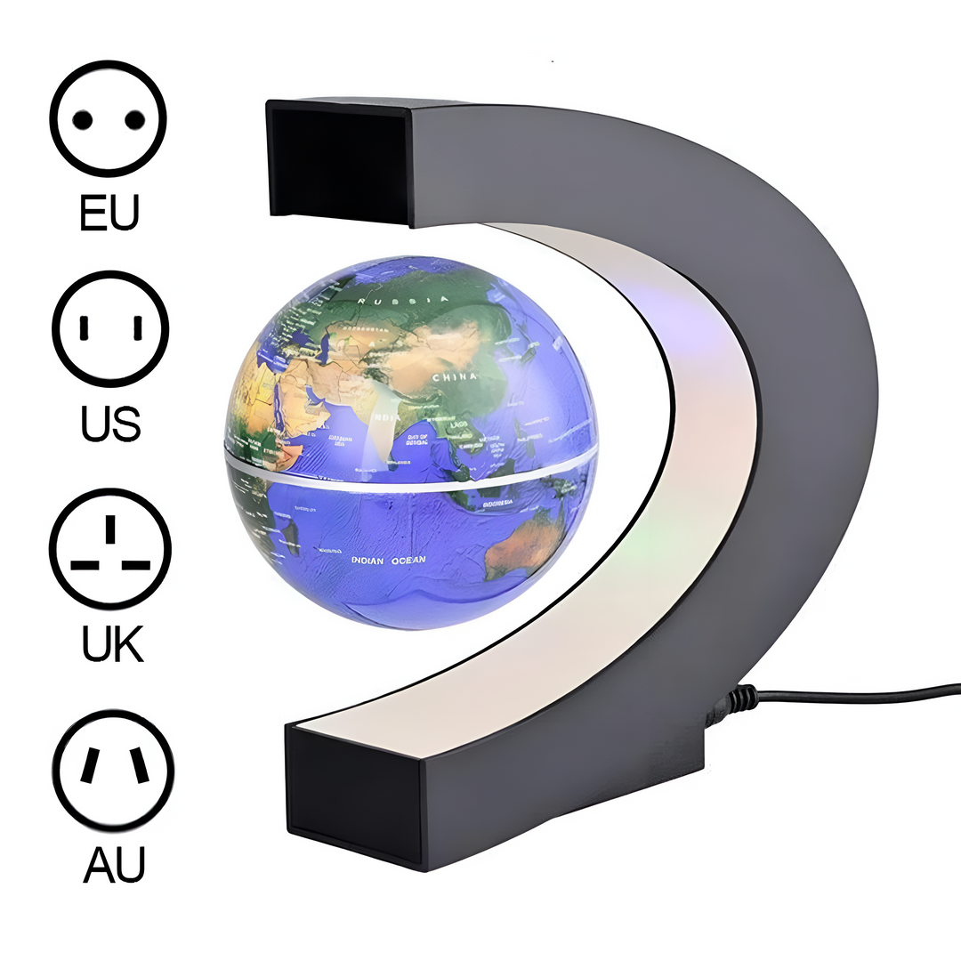 Kalsten | AstroGlobe LED World Globe – Floating Globe Lamp with Magnetic Suspension