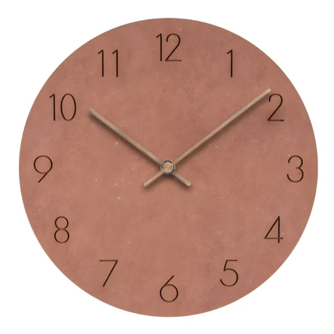 Kalsten | Large Wooden Wall Clock – Minimalist Design with Silent Movement
