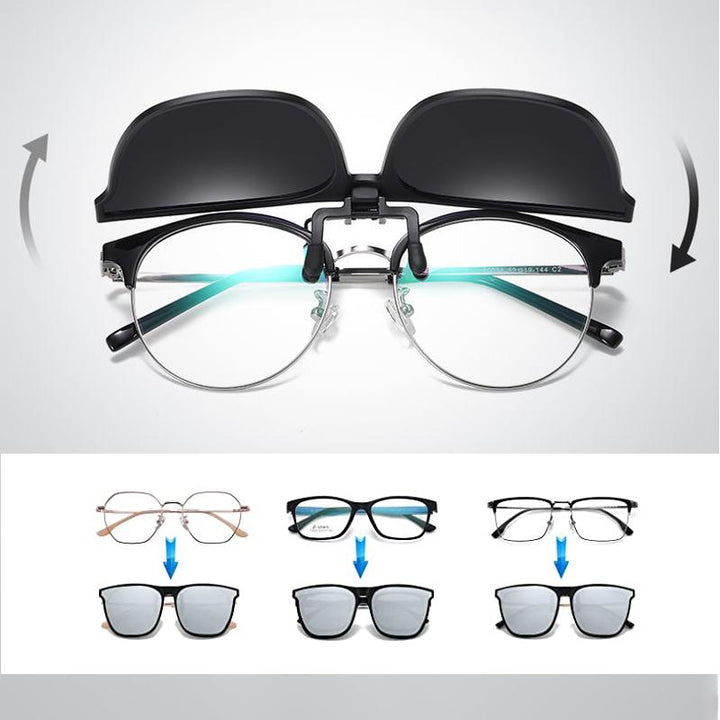 Kalsten | New polarized Clip-On Flip-Up sunglasses