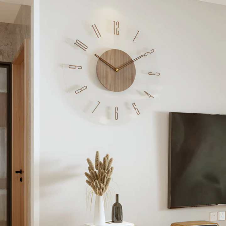 Nock Wall Clock – Stylish & Silent Clock for Living Room or Bedroom | Kalsten