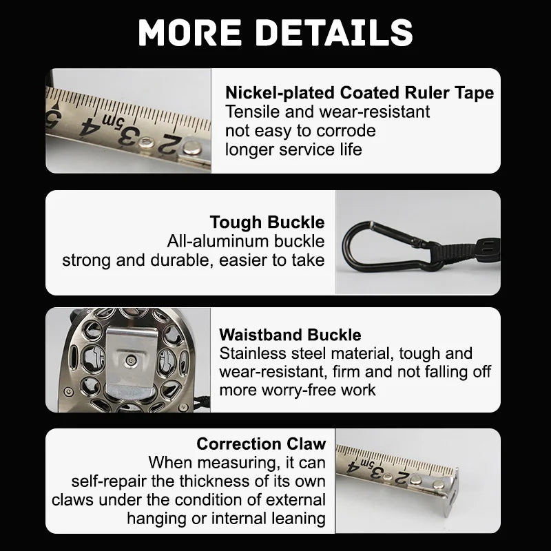 Kalsten | Stainless Steel Anti-Corrosion Expandable Metric Ruler