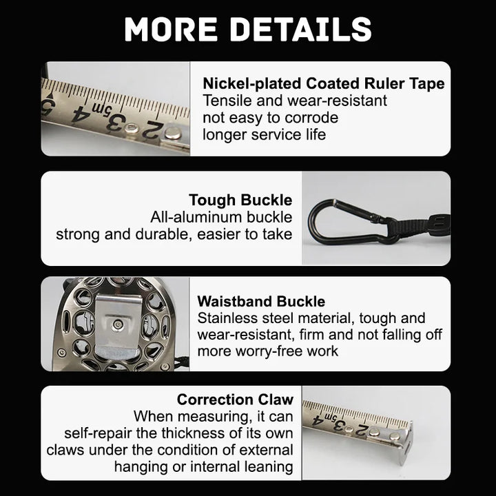 Kalsten | Stainless Steel Anti-Corrosion Expandable Metric Ruler